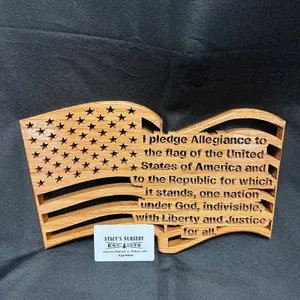 Handcrafted Wood Flag and Stacy's Nursery Gift Card