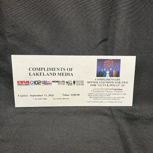 2 Chanhassen Dinner Theater Tickets