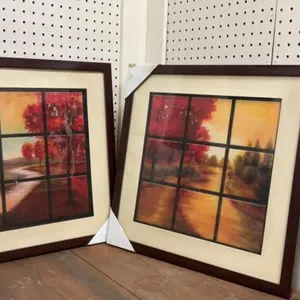 (2) PICTURES W/ FALL SCENES