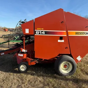 2002 Hesston 814 Round Baler w/Hydraulic Drive Pickup & Deluxe Monitor, SN HR 80110  *LOTS 11 & 12 LINKED FOR SIMULTANEOUS BID CLOSING*