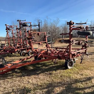 27' CCIL 204 Chisel Plow w/ 16" Sweeps & CCIL 3 Bar Tine Harrows