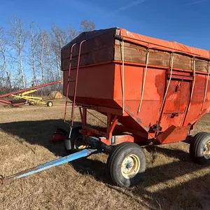 300bu Hopper Grain Bottom on Heavy Wagon  w/ Attachable Hydraulic Side Auger