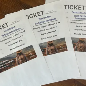 Concert Tickets - Donated by Merrell & Clare Dickie (Royal Lepage®Wildrose Real Estate)