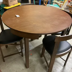 Round Wood Dining Set