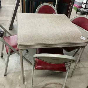 Metal Dining Set With Vinyl Chairs