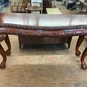Carved Wood Console Table