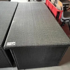 Wicker Outdoor Storage Chest (3' x 6' 7'') & Folding Lid w/ Shocks
 UNRESERVED