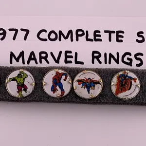 1977 Complete Set Marvel Rings (1977)