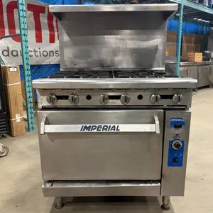 IMPERIAL 6-BURNER GAS RANGE WITH CONVECTION OVEN