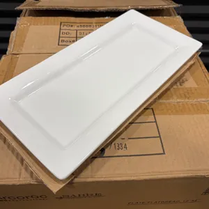 5 CASES OF ARCOROC CAPITALE 12 1/4" X 5 7/8" FLATBREAD PLATE - LOT OF 60 - NEW