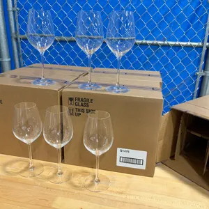 5 CASES OF BELLEVUE 16OZ TULIP WINE GLASSES, 6 PER CASE, ARCOROC Q1476 - NEW - MADE IN FRANCE