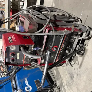 Lincoln Electric CV-305 Welder w/ Lincoln Electric LF-72 Wire Feed, Cart, Torch, Cables, Etc.
