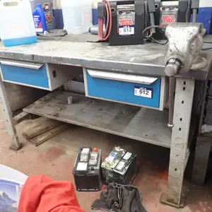 5'x30" Shop Bench w/Wilton Bench Vice.