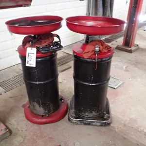 Lot of (2) Used Oil Catch Basins.