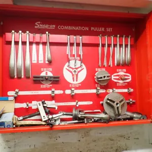 Snap-On Combination Puller Set w/Wall-Mount Cabinet.