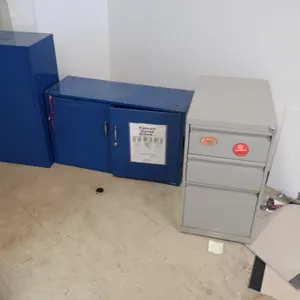 Lot of (2) Storage Cabinets and Pedestal.