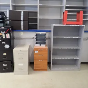 Lot of (2) Filing Cabinets, Pedestal, Shelving, etc.