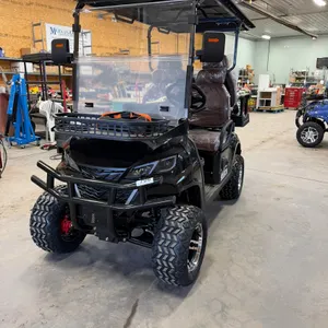 SDLCG80 GOLF CART BLACK 12 INCH OFF-ROAD TIRES, THICK ANTI-COLLISION, 10.1-INCH LARGE SCREEN WITH REVERSE IMAGE, LUXURIOUS SEATS WITH HEADRESTS, FRONT