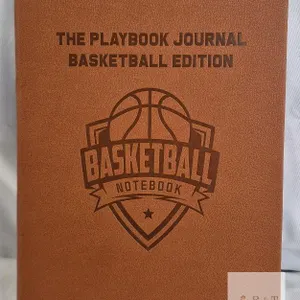 NEW chiazIta The Playbook Journal Basketball Edition – 8.5x11", PU Leather, Court Diagrams, 120 Pages