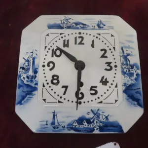 Delft Porcelain Clock