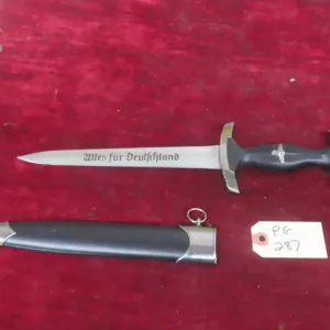 Post War German Dagger with Sheath 14'' Long 