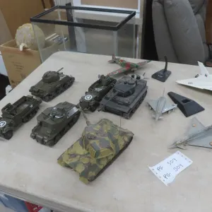 Military Tanks and Planes, Diecast and Plastic 