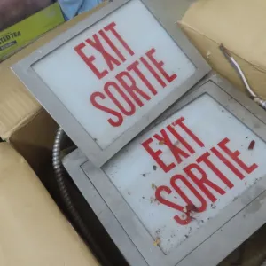 Vintage Exit Lights 