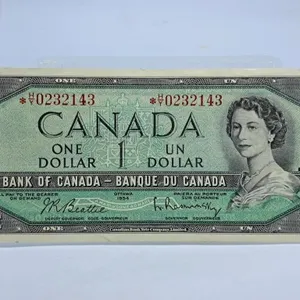 1954 Canada One Dollar Replacement Bill
