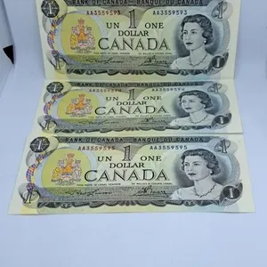 Uncirculated Three in a Row 1973 Canada One