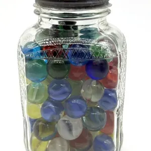 Shooter Marbles in Glass Jar