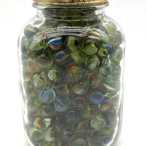 Marbles in Glass Jar