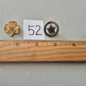 Vintage Pinbacks Girl Scouts & Tex. Rangers
