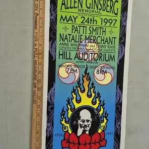 1997 Allen Ginsberg Memorial Poster