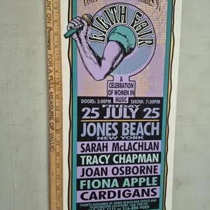 1997 Lilith Fair Concert Poster Artist Signed
