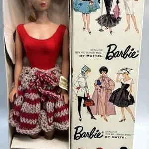 1962 Mattel Barbie Doll With Box no 850 Ponytail
