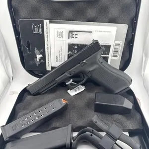 Glock 34 GEN 5 9MM
Three 17 round clips, case,
