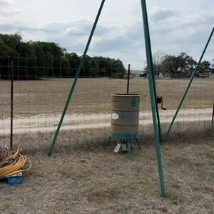 Over head deer feeder.
