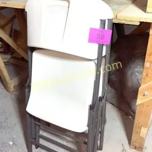 2 LIFETIME FOLDING CHAIRS