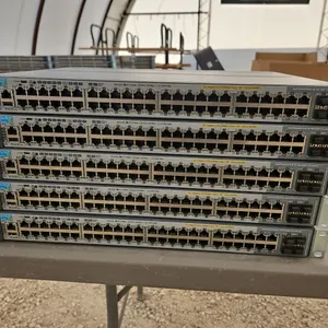 Lot of 5 Assorted HP Computer Switches Condition Unknown