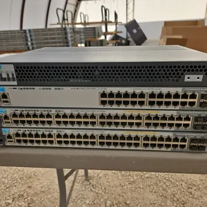 Lot of 4 Assorted HP Computer Switches Condition Unknown