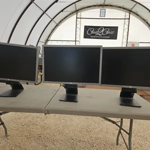 Lot of 3 Assorted HP Computer Monitors Condition Unknown