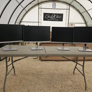 Lot of 4 Hp Computer Monitors Condition Unknown