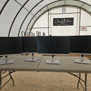 Lot of 4 HP Computer Monitors Condition Unknown