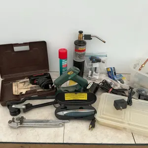 Plumbing supplies, propane torch, butane torch, glue guns, soldering iron, tubing benders etc.