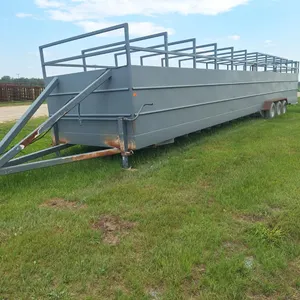 F - Custom Built 2020 Tractor Drawn Livestock Trailer 45ft x 8ft wide