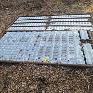 F - Sheeted Coral Gates 1 - 107" x 53", 1 - 130" x 53"