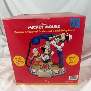 MICKEY MOUSE MUSICAL ANSWER MATED DIXIELAND BAND TELEPHONE
