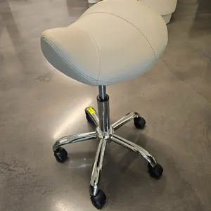 Adjustable Saddle Seat Stool on Wheels
