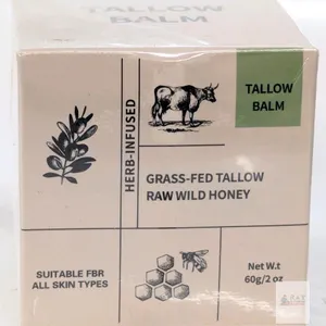 New Herb-Infused Grass-Fed Tallow & Raw Wild Honey Balm For All Skin Types, 60g