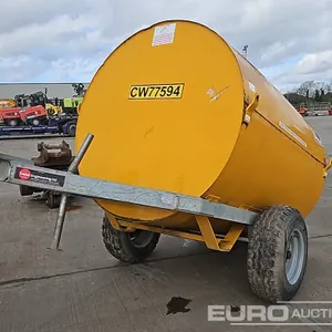 Trailer Engineering 2140 Litre Single Axle Bunded Fuel Bowser, Electric Pump 